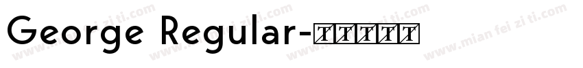 George Regular字体转换